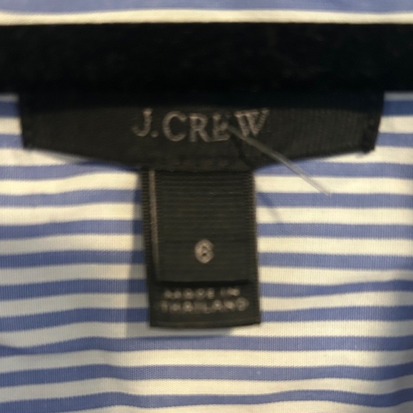 J. Crew Navy and White Striped Button Down Shirt - Picture 2 of 3